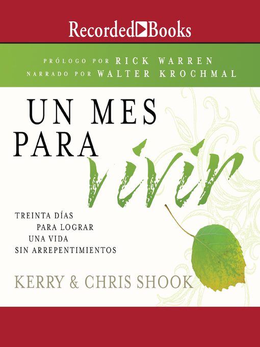 Title details for Un mes para vivir by Kerry Shook - Available